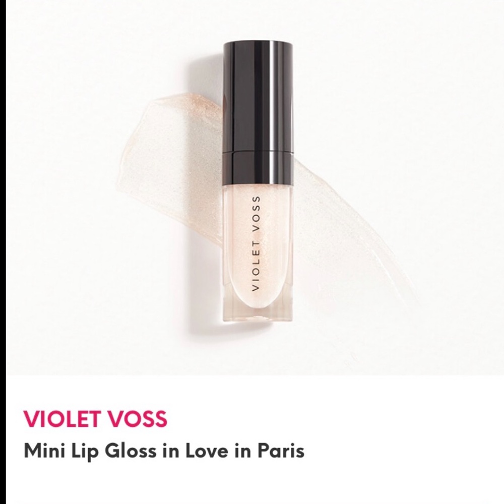 NWT Ipsy Violet Voss Mini Lip Gloss in Love in Paris